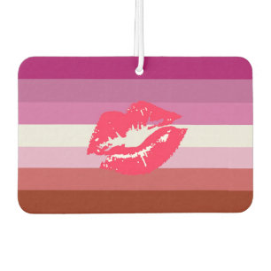 Lipstick Lesbian Pride Flag Air Freshener