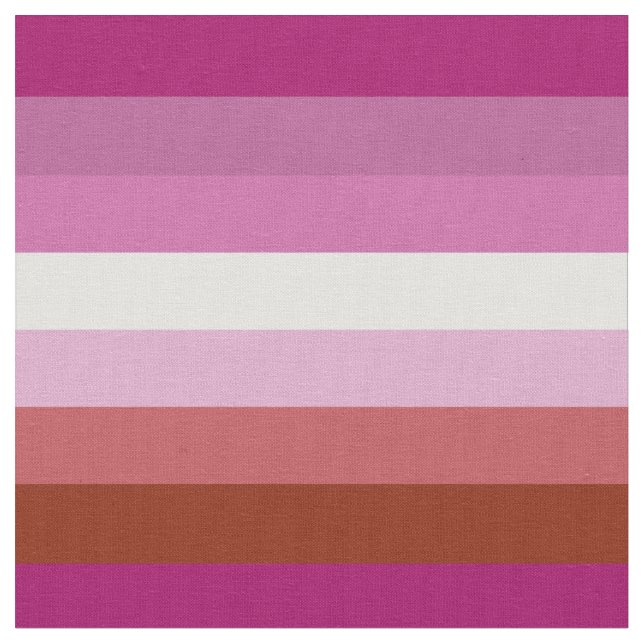 Lipstick Lesbian Pride flag Fabric (Close Up)