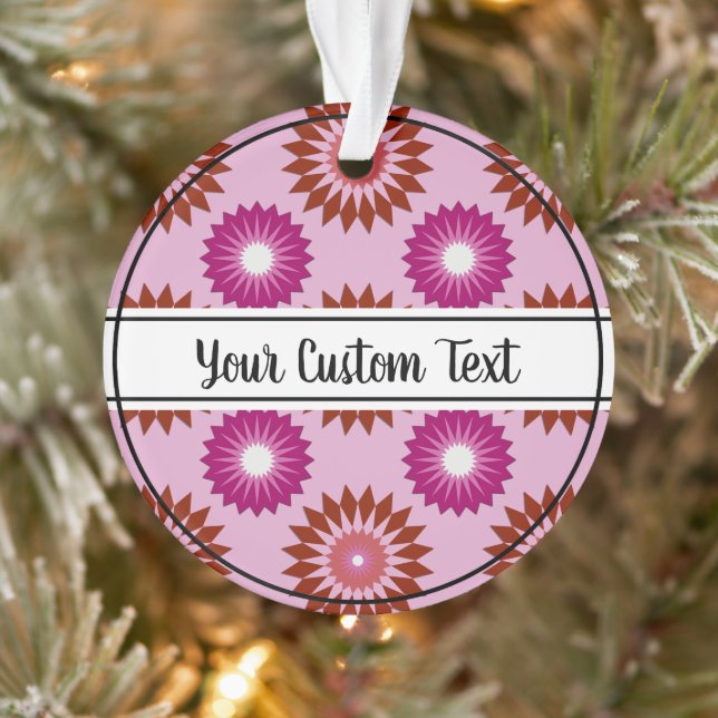Lipstick lesbian pride pink flower pattern ornamen (Arbre)