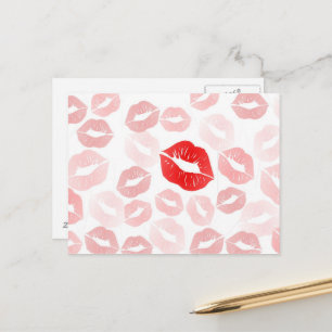 Lipstick Lips Postcard