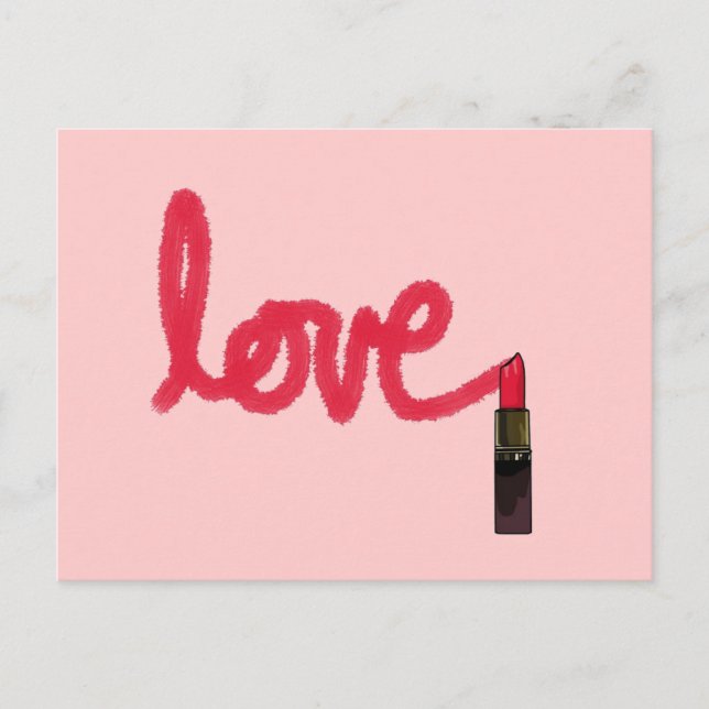 Lipstick Love Postcard (Front)
