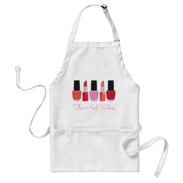 Lipstick & Nail Polish Personalized Apron (Front)