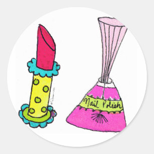 Lipstick & Nail Polish Stickers