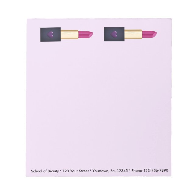 Lipstick Notepad (Front)