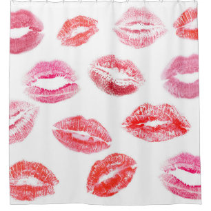 Lipstick prints: diverse women's lips.