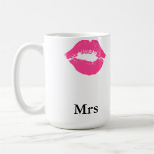 Lipstick Smudge Mrs Coffee Mug