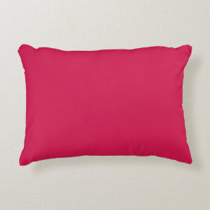 Lipstick (solid colour) Crimson Accent Pillow