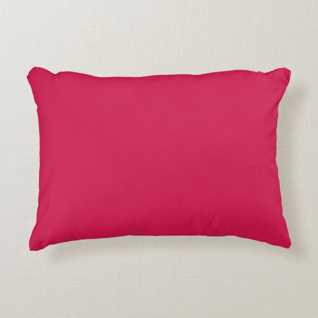 Lipstick  (solid colour) Crimson Accent Pillow (Front)