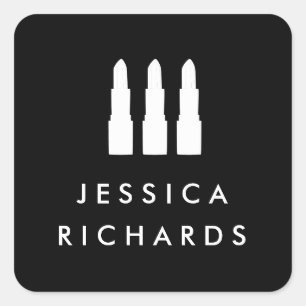 Lipstick Trio Black/White Makeup Artist Stickers