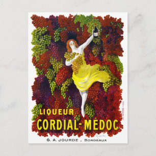Liquer Cordial-Medoc Vintage Poster Restored Postcard
