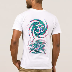 Liquid Aqua Sanskrit OM Sign Shirt