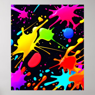 Liquid Art: Dynamic & Vibrant Poster
