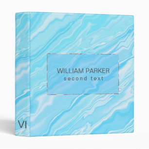 Liquid Blue Background Binder