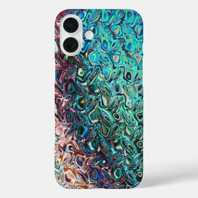 Liquid Blue Gel Abstract Case-Mate iPhone Case (Back)