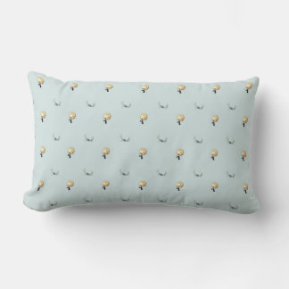Liquid Blue Reverie — Contemporary Art Collection Lumbar Pillow