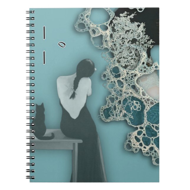 Liquid Blue Reverie — Contemporary Art Collection Notebook (Front)