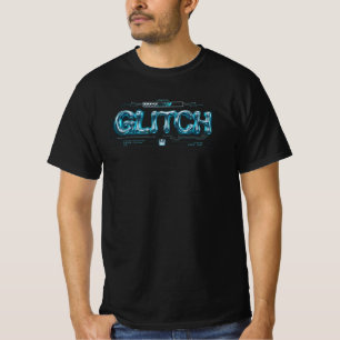 Liquid Chrome Typography T-Shirt