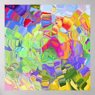 liquid colour abstract poster from 14.95