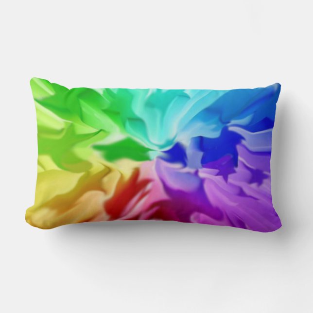 Liquid Colour Lumbar Pillow (Front)