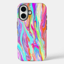 Liquid Colour Neon iPhone Case