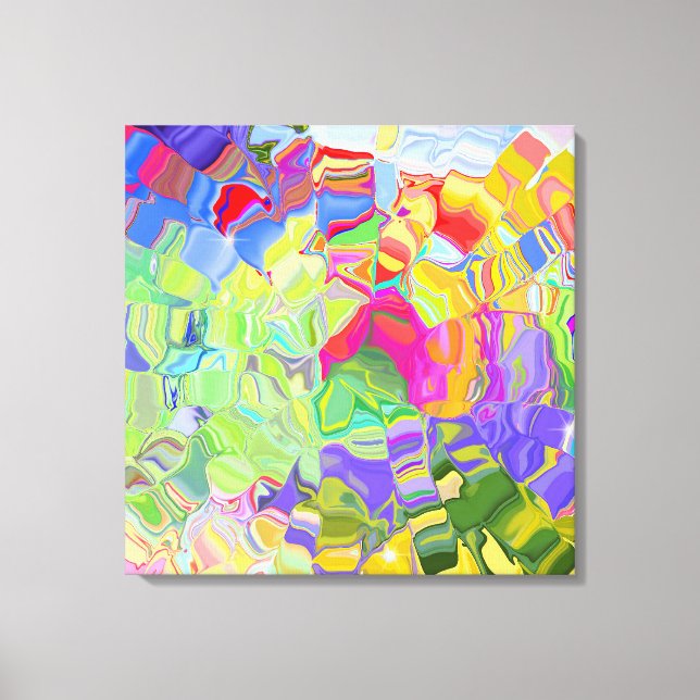 Liquid Colour Wrapped Canvas Print (Front)