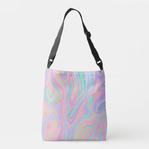 Liquid Colourful Abstract Rainbow Crossbody Bag