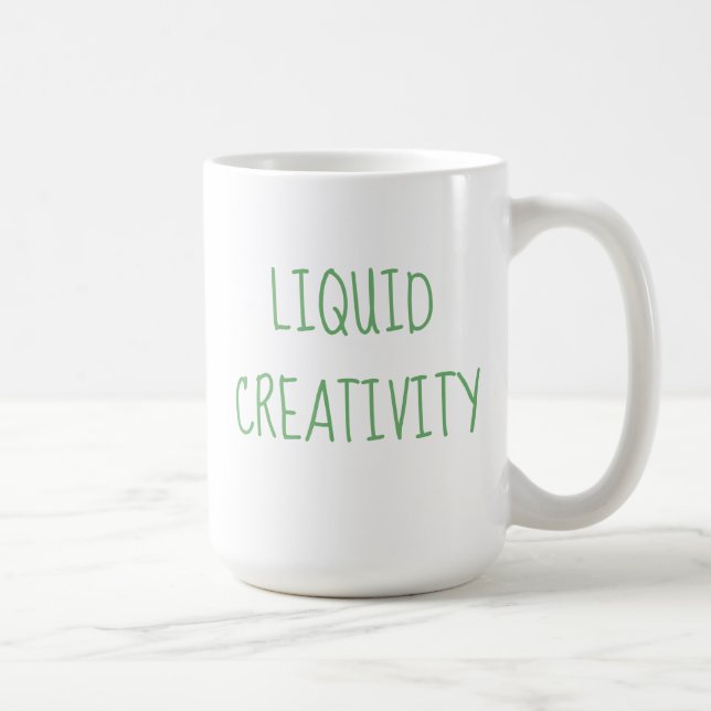 Liquid Creativity Coffee Humour Mug (Right)