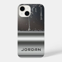 Liquid Dripping glossy metallic aesthetic design
