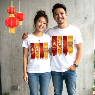 Liquid Energy Drip-Art Chinese New Year 2027 T-Shirt