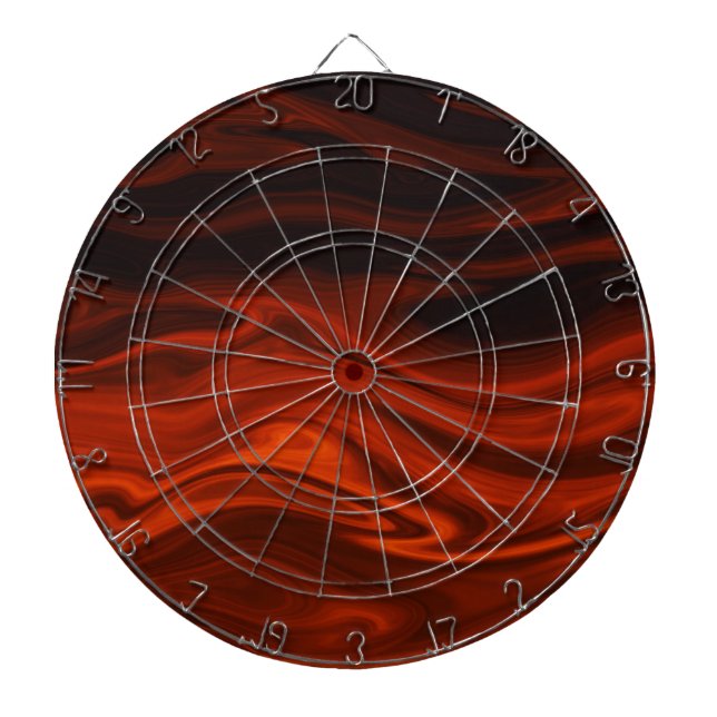 Liquid Fire by Shirley Taylor Dartboard (Front)