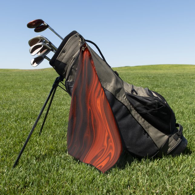 Liquid Fire by Shirley Taylor Golf Towel (Green)