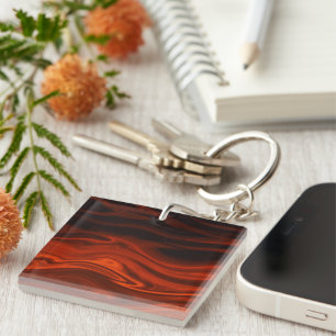 Liquid Fire by Shirley Taylor Keychain