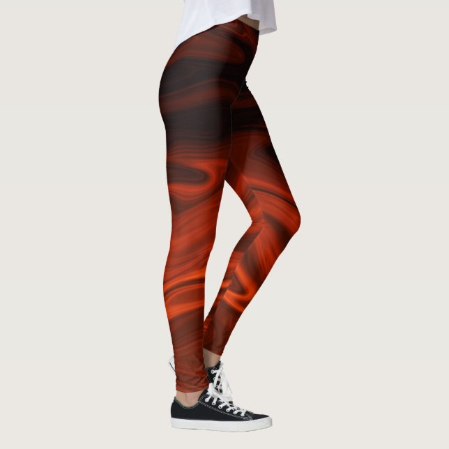 Liquid Fire by Shirley Taylor Leggings (Right)