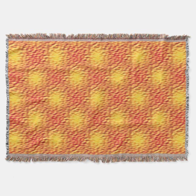 Liquid Fire Interlocking Pattern Throw Blanket (Front)