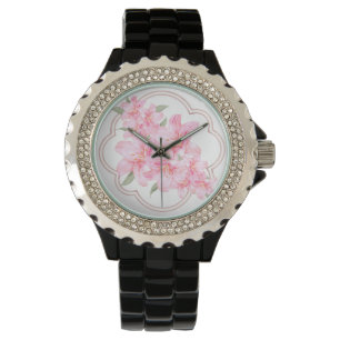 Liquid Floral Clock Watch