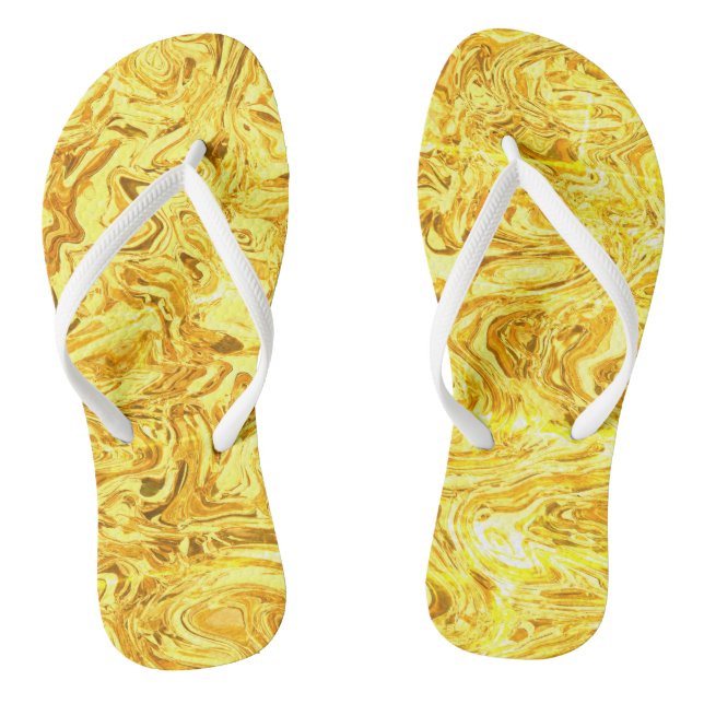 liquid gold flip flops (Footbed)