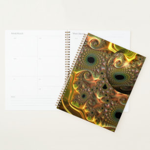 Liquid Gold Fractal Dream Planner