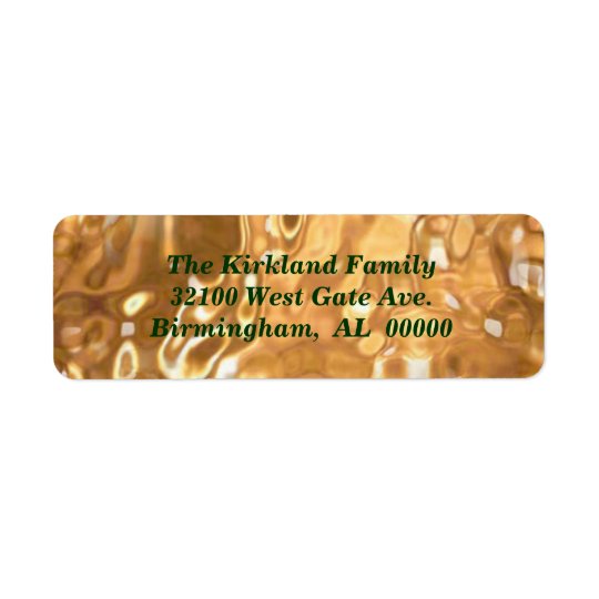 Liquid Gold Holiday Address Labels