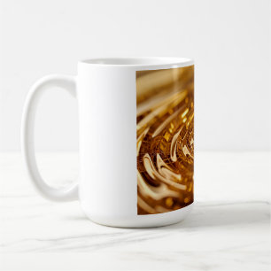 Liquid Gold Mug - Luxury Golden Abstract Ceramic C