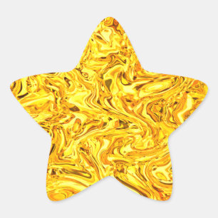 liquid gold star sticker