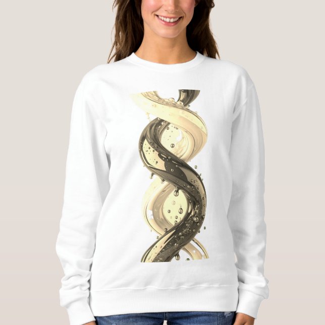 Liquid Helix Emerald Continuum Alchemy of Motion V Sweatshirt (Front)