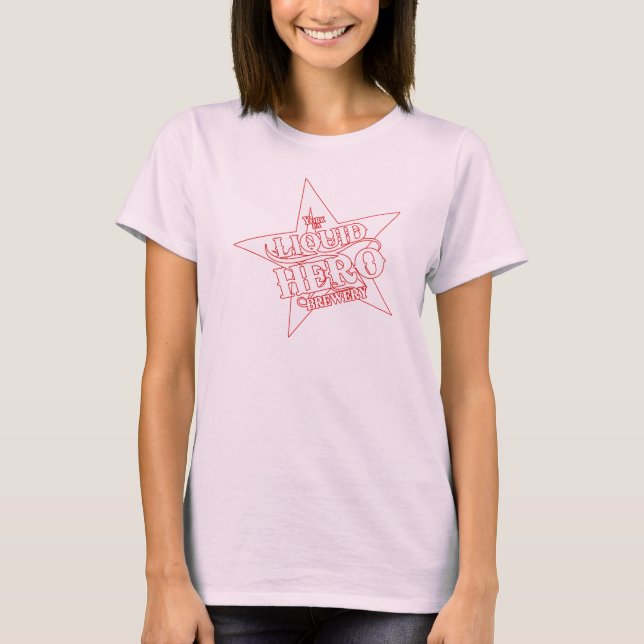Liquid Hero - Outline Label T-Shirt (Front)