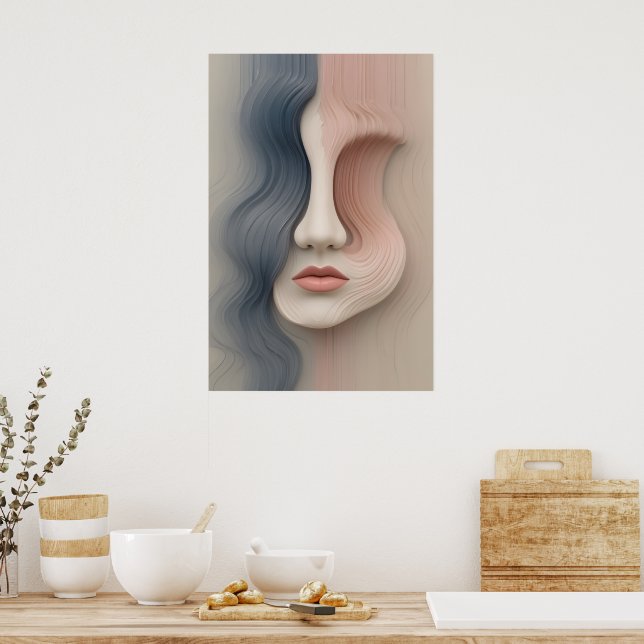 Liquid Identity Poster Abstract Wall Art (Kitchen)