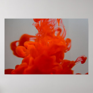 Liquid Ink in Water Poster