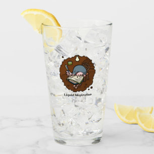 Liquid Inspiration Mole Writer In Burrow Cartoon Glass