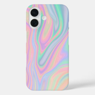 Liquid Iridescent Unicorn Colour Design iPhone 16 Case