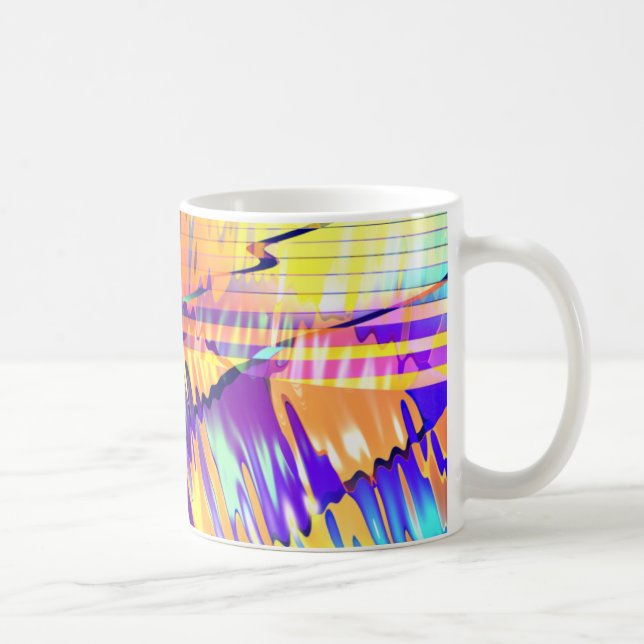 Liquid Lines and Waves Coffee Mug (Right)