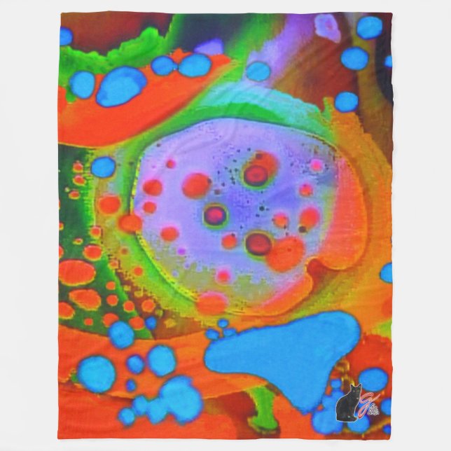 Liquid Lounging Fleece Blanket (Front)