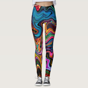 Liquid Marble Abstract Leggins Leggings