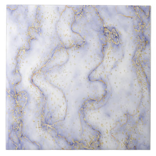 Liquid marble background with gold splatter tile